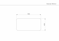 Wymiary deski na rysunku technicznym