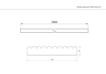 Deska tarasowa 300x14,6x2,6