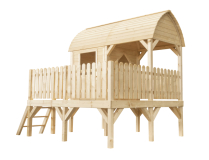 Domek dla dzieci drewniany DELUXE 282x225