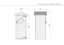 Domek na narzędzia z okienkiem 100x203x9