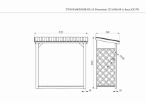 Drewutnia 212x206x94 ścbocz KR
