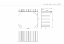 Rysunek techniczny drewutni 