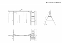 Huśtawka z drabinką 439x190 - ostatnie sztuki
