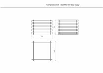 Wymiary kompostownika drewnianego: 100 x 100 cm (wysokość 70 cm)