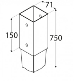 Kotwa wbijana 7x7