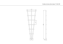 Kratka drewniana ścienna  V 60x180