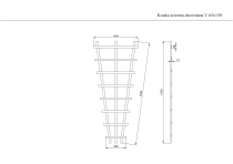 Kratka drewniana ścienna  V 65x150