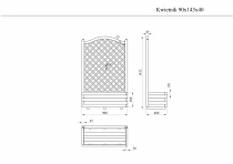 Pełna informacja na temat wymiarów konstrukcji donicy z pergolą