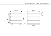 Kwietnik drewniany 40x34x40 naturalny