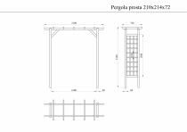 Wymiary pergoli prostej