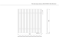 Płot drewniany deskowy HOLENDER 180x180x5,7 czarny