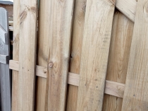 Płot drewniany Holender skos 180x90x4,8 naturalny - II gatunek