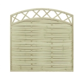 Płot lamelowy łuk kratka 180x180x2