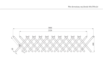 Płot drewniany myśliwski 60x250x4,6
