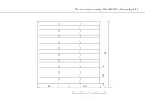 Płot drewniany szczelny 180x180x3,5x4,5 naturalny L9,5