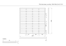 Płot drewniany szczelny 180x180x4,5x4,5 naturalny L9,5