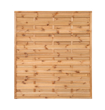 Płot drewniany szczelny 180x200x4,5x4,5 brązowy L10,5