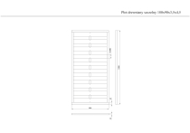 Płot drewniany szczelny 180x90x3,5x4,5 brązowy