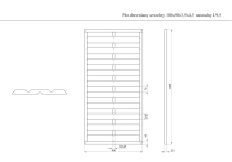 Płot drewniany szczelny 180x90x3,5x4,5 naturalny L9,5