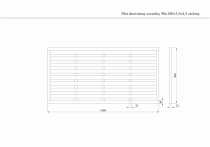 Płot drewniany szczelny 90x180x3,5x4,5