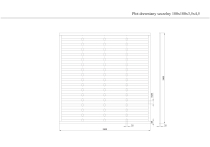 Płot drewniany szczelny 180x180x3,5x4,5 brązowy L60