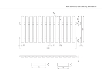 Płot drewniany sztachetowy 85x180x4,1 naturalny