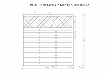 Parametry płotu drewnianego z kratką